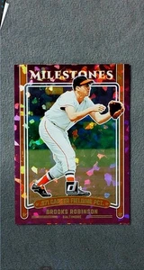 Donruss Milestones Purple Ice #5 Brooks Robinson Orioles 2025 #d 18/99 - Imagen 1 de 2