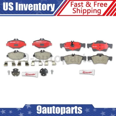 Juego de pastillas de freno delanteras traseras Brembo pastillas de cerámica para Mercedes-Benz E350 2007-2009 Foto 1 de 3