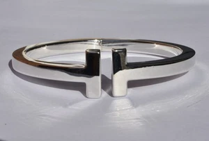 Tiffany & Co Silver T Bracelet - Picture 1 of 17