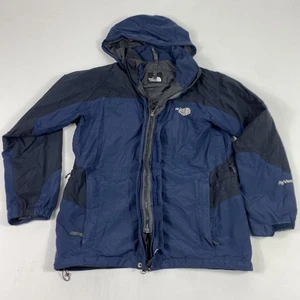North Face HyVent Jacke Herren Large blau Kapuze isoliert wasserdicht Mantel - Bild 1 von 12