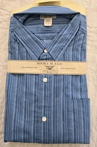 RRL Ralph Lauren DOUBLE RL Men's Slim Fit Musical-Note Striped Shirt L/S 4XL 18 - Picture 1 of 8