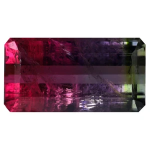 5.21 ct Octagon (15 x 8 mm) Unheated / Untreated Watermelon Tourmaline - Picture 1 of 2
