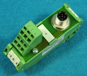 2 Pieces - M12 Male Adapter, PHOENIX CONTACT, FLKM-M12/S/5P/4A/SO106 - USED - Picture 1 of 6