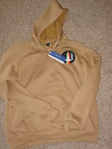 Mens Romwe NASA Hoodie Brown Letter & Graphic Print Kangaroo Pockets! NWT's! L - Picture 1 of 5