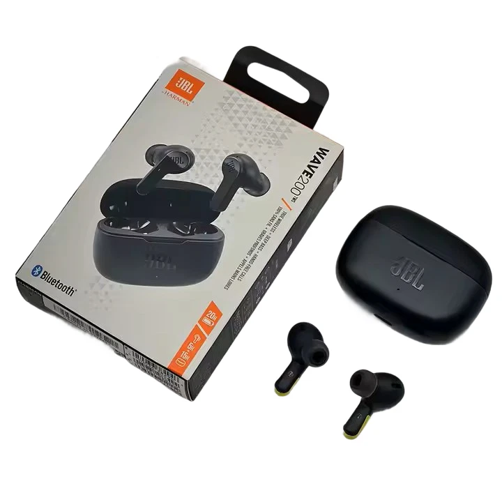 JBL WAVE 200 TWS BLACK NERO CUFFIE IN-EAR BLUETOOTH WIRELESS 20H AUTONOMIA