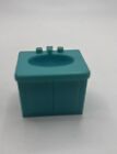 Fisher Price Little People Blue Turquoise Sink Vintage 1970’s