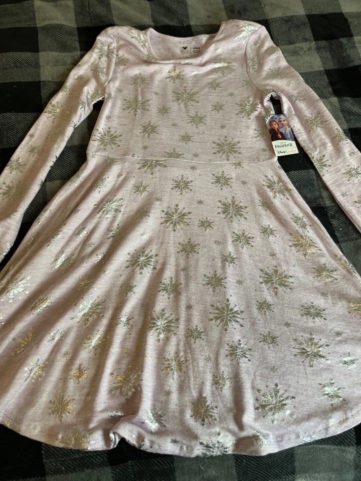 Vestido Disney Frozen 2 morado talla 10 nuevo con etiquetas Foto 1 de 3