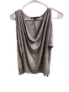 White House Black Market schimmernde silberne Tunika Gr. XS - Bild 1 von 13