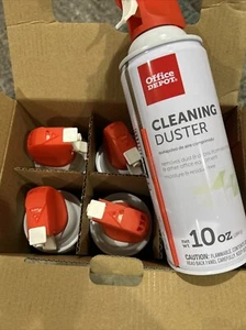 Office Depot Cleaning Duster, 10 Oz., Pack Of 6 Cans SEALED - Picture 1 of 4
