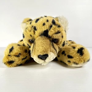 Aurora World Plush Leopard Cat 14" Long Floppy Bean Bag Stuffed Animal - Picture 1 of 8