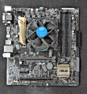 ASUS H170M-PLUS Motherboard LGA 1151 USED TESTED w/i7-6700 16 GB 2x8 LOT-A