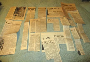 Collectible~McKinney,TX~Memorial Library~Newspaper Clippings~Photo~Plan~1960's - Picture 1 of 11