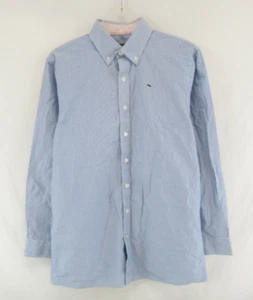 NWD Vineyard Vines Boys Whale Shirt Schooner Stripe Button-Up Shirt L 16-18#F679 - Picture 1 of 7