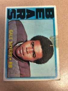 1972 Topps GALE SAYERS #110 Chicago Bears ROUGH SHAPE Cheap!!