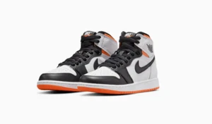 Air Jordan 1 Retro High Electro Orange Black White 575441-180 GS 6.5Y=Women's 8 - Picture 1 of 6