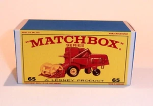 Matchbox Lesney No 65 Claas Combine Harvester Empty Repro E Box - Picture 1 of 1