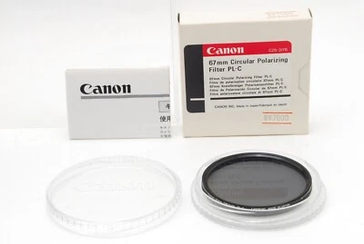 [TOP MINT w/Box] Canon 67mm Circular Polarizing Filter PL-C From JAPAN - Image 1 of 4