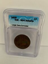 1828 Matron Coronet Head Large Cent - Large Date - Coin Graded ICG G4 Details
