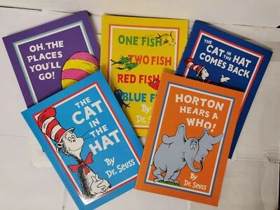 Bundle of 5 Dr Seuss Children's Books: The Cat in the Hat, Horton Hears A Who - Image 1 of 4