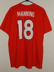 Denver Broncos camiseta Peyton Manning nombre y número naranja NWT - Imagen 1 de 5