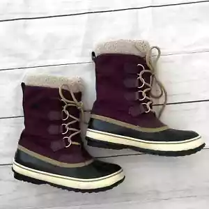 Womens Carnival Sorel Snow boots Purple Size 6.5 - Picture 1 of 3