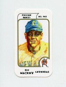 #TN22753 BIZ MACKEY Negro League Baseball Mexican Beer Card