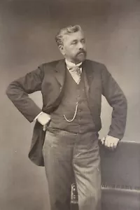 WALERY EIFFEL PHOTO dédicacé de Gustave Eiffel EO AUTOGRAPHE 1889 - Picture 1 of 1