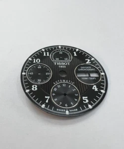 - Original Zifferblatt Tissot Größe 29,5 mm schwarz, arabische Ziffern - Quadrante Day-Date - Bild 1 von 3
