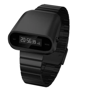 Tesla Tech Future Style Men's Watch Retro Punk Sports Digital 3 Bar Stainless - Picture 1 of 9