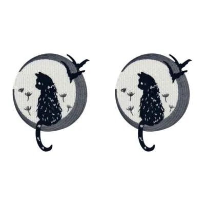 Witchy Cat patch 1PC 2PCS 3PCS Iron On Sew On Embroidered Jeans Cute Patches - Image 1 of 4