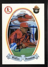 Whitey Herzog Autograph--St Louis Cardinals--1987 Smokey the Bear