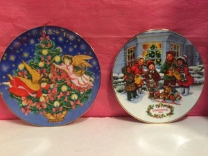 Lote de (2) placas de Navidad de colección AVON (1991, 1995) - Imagen 1 de 5