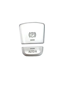 Interior Auto H E Brake Parking Button Cover Silver Fits 14-18 F15 F16 X5 X6 X5M - Picture 1 of 1