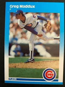 Greg Maddux 1987 Fleer #U-68 "Rookie" - Picture 1 of 2