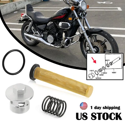 Muelle tapa pantalla filtro aceite para Kawasaki Vulcan 800 VN800 1996-2006 16097-1058  Foto 1 de 4