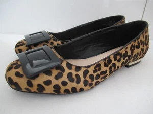 Ladies Hush Puppies Suki Shoes Genuine Fur Hide Leather Size 8.5 Exc Con - Picture 1 of 13