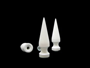 4 Giant White Tree Spike 70mm (2.75 inch) w/ screw Powder Coat custom auto bike - Picture 1 of 2