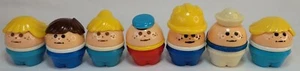 Set bestehend aus 7 Little Tikes klobigen Kleinkindern Matrose Bauarbeiter Jungen & Mädchen - Bild 1 von 12