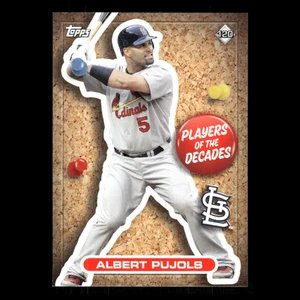 Albert Pujols/Domingo Santana #120/140 2020 Topps Stickers Sticker Card Backs NM - Picture 1 of 3