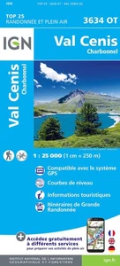 Institut Géographique National Val Cenis / Charbonnel (Map) TOP 25 (UK IMPORT) - Picture 1 of 2