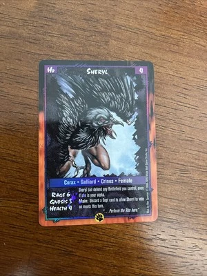 SHERYL : RAGE Las Vegas CCG HOLO FOIL card, ULTRA-RARE werewolf - Image 1 of 2