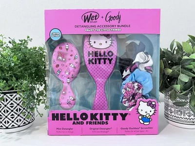 Escova úmida + pacote de acessórios Goody Detangling - Hello Kitty & Friends Scrunchies - Imagem 1 de 4