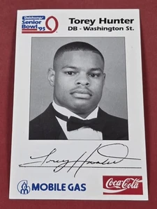 Torey Hunter RC 1995 Senior Bowl Washington State Cougars Rookie Houston Oilers - Bild 1 von 2