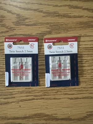 Aguja elástica doble Husqvarna Viking 75/11 2,5 mm Foto 1 de 3
