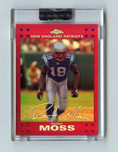 2007 Topps Chrome #TC28 Randy Moss rifrattore rosso /139 - Foto 1 di 2