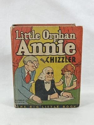 Vintage Big Little Book #748 LITTLE ORPHAN ANNIE & CHIZZLER 1933 by Harold Gray - Image 1 of 4