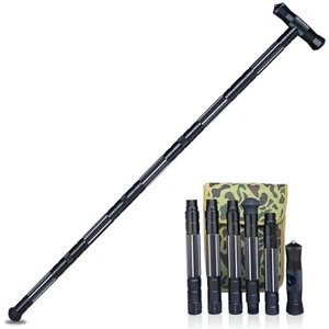 Hiking Tactical Stick Walking Staff,Portable Walking Sticks Trekking Poles Ou... - Picture 1 of 7
