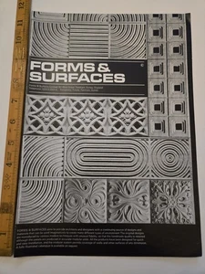 Vintage 1970s Forms Surfaces Architectural Mag Metal Tiles & Panelcarve Designs - Picture 1 of 4