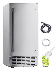 66Lb Commercial Nugget Ice Maker 15" Undercounter Freestanding Ice Maker Machine - Picture 1 of 11