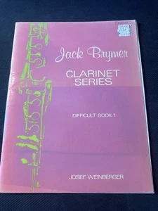 Jack Brymer Clarinet Series by Josef Weinberger Dificult Music Book 1 - Picture 1 of 3